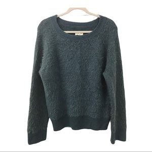 Lou & Grey Slate Blue Fuzzy Long Sleeve Sweater